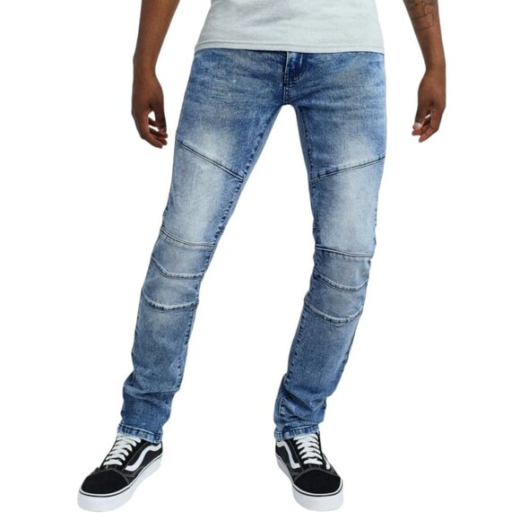 Reason Leighton Light Wash Straight fit Casual Denim Blue Jeans Pants Men's - Picture 3 of 6